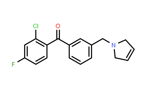 (2-Chloro-4-fluorophenyl)[3-(2,5-dihydro-1H-pyrrol-1-ylmethyl)phenyl]methanone