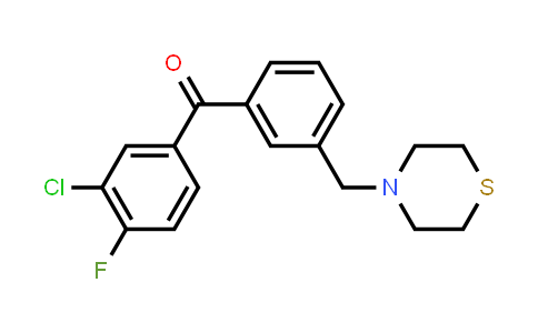 (3-Chloro-4-fluorophenyl)[3-(4-thiomorpholinylmethyl)phenyl]methanone