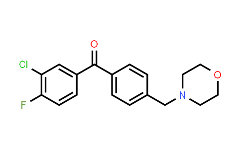 (3-Chloro-4-fluorophenyl)[4-(4-morpholinylmethyl)phenyl]methanone
