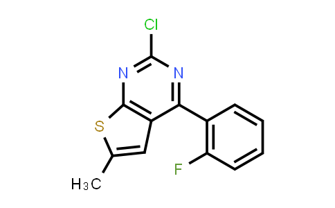 2-Chloro-4-(2-fluorophenyl)-6-methylthieno[2,3-d]pyrimidine