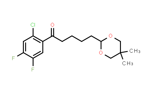 1-(2-Chloro-4,5-difluorophenyl)-5-(5,5-dimethyl-1,3-dioxan-2-yl)-1-pentanone