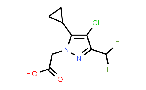 [4-Chloro-5-cyclopropyl-3-(difluoromethyl)-1H-pyrazol-1-yl]acetic acid