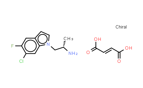 (S)-2-(Chloro-5-fluoro-indol-l-yl)-1-methylethylamine fumarate