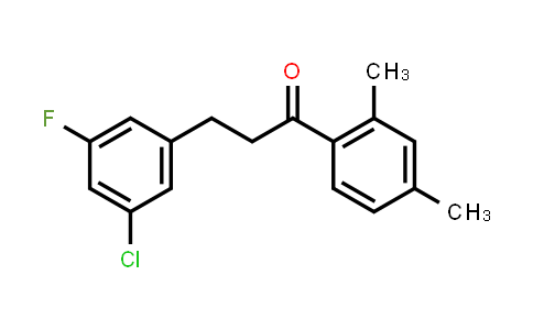 3-(3-Chloro-5-fluorophenyl)-1-(2,4-dimethylphenyl)-1-propanone