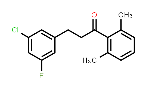 3-(3-Chloro-5-fluorophenyl)-1-(2,6-dimethylphenyl)-1-propanone