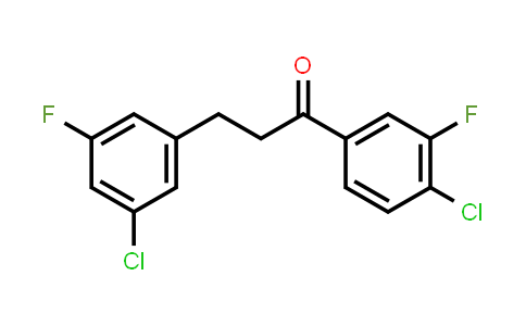 3-(3-Chloro-5-fluorophenyl)-1-(4-chloro-3-fluorophenyl)-1-propanone
