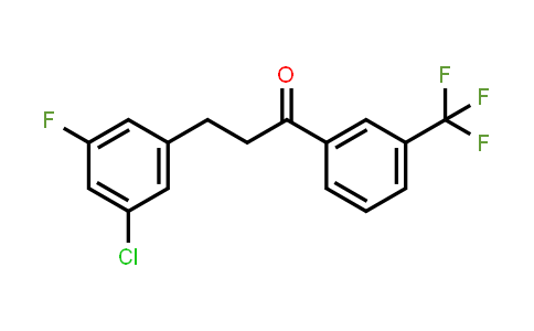 3-(3-Chloro-5-fluorophenyl)-1-[3-(trifluoromethyl)phenyl]-1-propanone