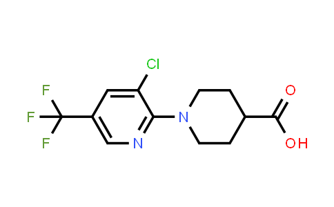 1-[3-chloro-5-(trifluoromethyl)-2-pyridinyl]-4-piperidinecarboxylic acid