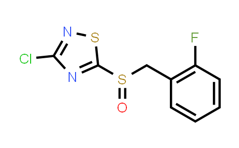 3-Chloro-5-[(2-Fluorobenzyl)Sulfinyl]-1,2,4-Thiadiazole
