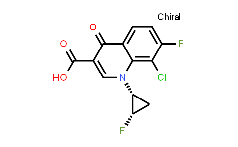 cis-8-Chloro-7-fluoro-1-(2-fluorocyclopropyl)-1,4-dihydro-4-oxo-3-quinolinecarboxylic Acid