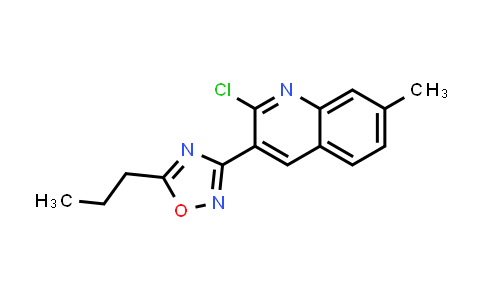 2-Chloro-7-methyl-3-(5-propyl-1,2,4-oxadiazol-3-yl)quinoline