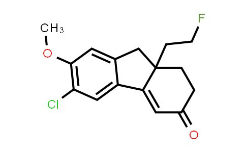 6-Chloro-9a-(2-fluoroethyl)-1,2,9,9a-tetrahydro-7-methoxy-3H-fluoren-3-one