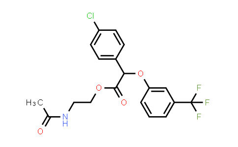 4-Chloro-alpha-[3-(trifluoromethyl)phenoxy]benzeneacetic acid 2-(acetylamino)ethyl ester