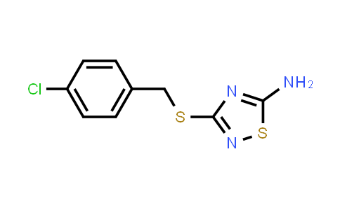 3-[(4-Chlorobenzyl)thio]-1,2,4-thiadiazol-5-amine
