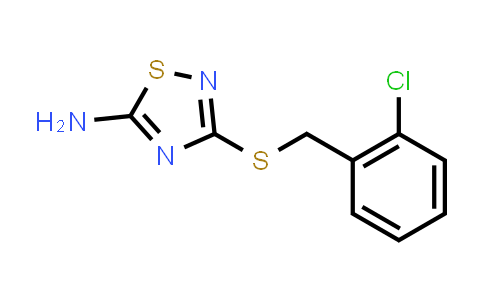3-[(2-Chlorobenzyl)thio]-1,2,4-thiadiazol-5-amine