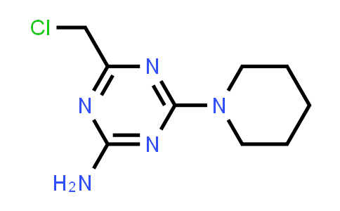 4-(Chloromethyl)-6-piperidin-1-yl-1,3,5-triazin-2-amine