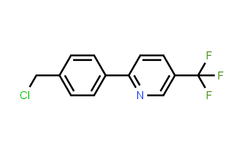 2-[4-(Chloromethyl)phenyl]-5-(trifluoromethyl)pyridine