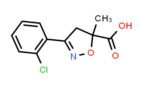 3-(2-Chlorophenyl)-5-methyl-4,5-dihydroisoxazole-5-carboxylic acid