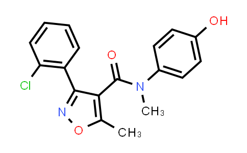 (3-(2-chlorophenyl)-5-methylisoxazol-4-yl)-N-(4-hydroxyphenyl)-N-methylformamide