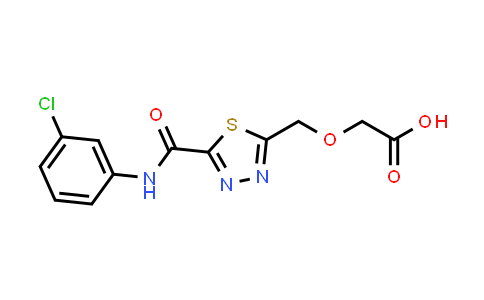 [(5-{[(3-Chlorophenyl)amino]carbonyl}-1,3,4-thiadiazol-2-yl)methoxy]acetic acid