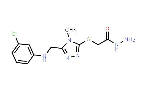 2-[(5-{[(3-Chlorophenyl)amino]methyl}-4-methyl-4H-1,2,4-triazol-3-yl)thio]acetohydrazide
