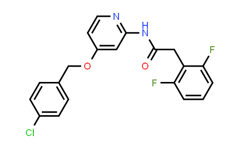 N-[4-[(4-Chlorophenyl)methoxy]-2-pyridinyl]-2,6-difluoro-benzeneacetamide