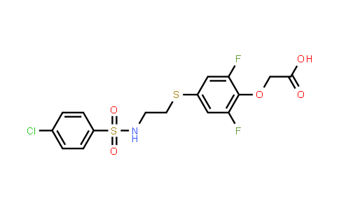 2-[4-[2-[(4-Chlorophenyl)Sulfonylamino]Ethylsulfanyl]-2,6-Difluorophenoxy]Acetic Acid