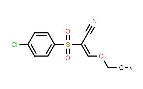 2-((4-chlorophenyl)sulfonyl)-3-ethoxyprop-2-enenitrile