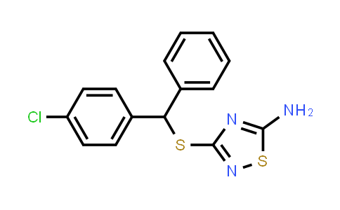 3-{[(4-Chlorophenyl)(phenyl)methyl]thio}-1,2,4-thiadiazol-5-amine