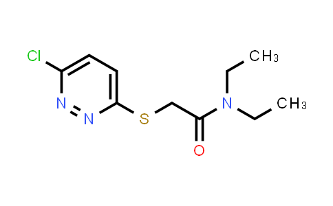 2-((6-Chloro-3-pyridazinyl)thio)-N,N-diethylacetamide
