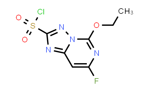 2-Chlorosulfonyl-7-fluoro-5-ethoxy[1,2,4]triazolo[1,5-c]-pyrimidine