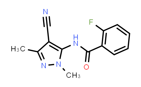 N-(4-cyano-2,5-dimethyl-pyrazol-3-yl)-2-fluoro-benzamide