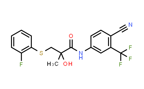 N-[4-Cyano-3-(trifluoromethyl)phenyl]-3-[(2-fluorophenyl)thio]-2-hydroxy-2-methylpropanamide