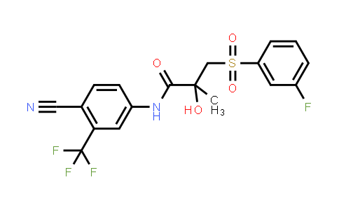 N-[4-Cyano-3-(trifluoromethyl)phenyl]-3-[(3-fluorophenyl)sulfonyl]-2-hydroxy-2-methylpropanamide