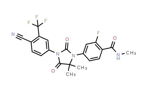4-[3-[4-Cyano-3-(trifluoromethyl)phenyl]-5,5-dimethyl-2,4-dioxo-1-imidazolidinyl]-2-fluoro-N-methylbenzamide