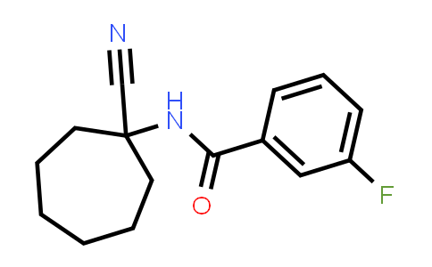 N-(1-Cyanocycloheptyl)-3-fluorobenzamide