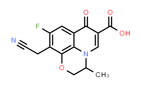 10-(Cyanomethyl)-9-fluoro-3-methyl-7-oxo-2,3-dihydro-7H-[1,4]oxazino[2,3,4-ij]quinoline-6-carboxylic acid