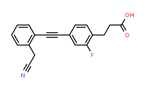 4-[2-[2-(Cyanomethyl)phenyl]ethynyl]-2-fluorobenzenepropanoic acid