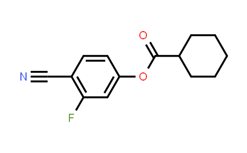 Cyclohexanecarboxylic acid 4-cyano-3-fluorophenyl ester