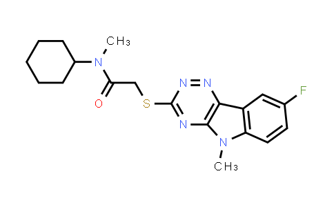 N-Cyclohexyl-2-[(8-Fluoro-5-Methyl-5H-1,2,4-Triazino[5,6-b]Indol-3-Yl)Thio]-N-Methyl-Acetamide
