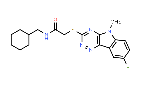 N-(Cyclohexylmethyl)-2-[(8-Fluoro-5-Methyl-5H-1,2,4-Triazino[5,6-b]Indol-3-Yl)Thio]-Acetamide