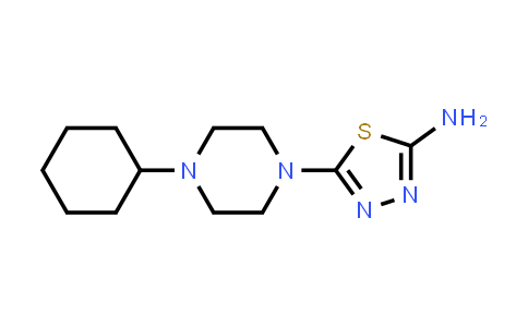 5-(4-Cyclohexylpiperazin-1-yl)-1,3,4-thiadiazol-2-amine