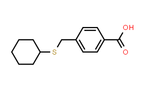 4-[(Cyclohexylthio)methyl]benzoic acid