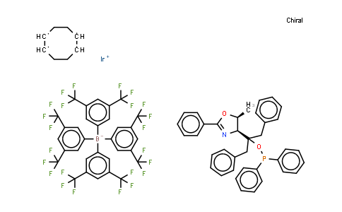 1,5-Cyclooctadiene{[dibenzyl((4S,5S)-5-Methyl-2-phenyl-4,5-dihydro-4-oxazolyl)Methyl]diphenylphosphinite kappaN:kappaP}iridiuM(I) tetrakis(3,5-bis(trifluoroMethyl)phenyl)borate