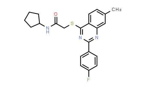 N-Cyclopentyl-2-[[2-(4-Fluorophenyl)-7-Methyl-4-Quinazolinyl]Thio]-Acetamide