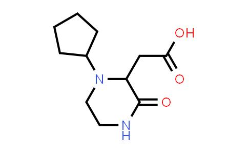 (1-Cyclopentyl-3-oxopiperazin-2-yl)acetic acid