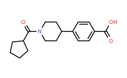 4-[1-(Cyclopentylcarbonyl)piperidin-4-yl]benzoic acid