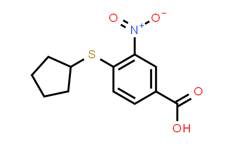 4-(Cyclopentylthio)-3-nitrobenzoic acid