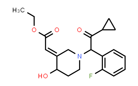 (2E)-2-[1-[2-Cyclopropyl-1-(2-fluorophenyl)-2-oxoethyl]-4-hydroxy-3-piperidinylidene]acetic Acid Ethyl Ester