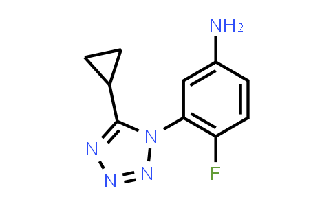 3-(5-Cyclopropyl-1H-1,2,3,4-tetrazol-1-yl)-4-fluoroaniline